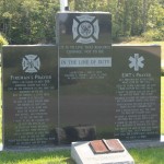 A piece of the World Trade Center to honor the 343 “brothers” who paid the ultimate sacrifice on 9/11 is situated in front of the Calvert County Volunteer EMS and Firefighter memorial.